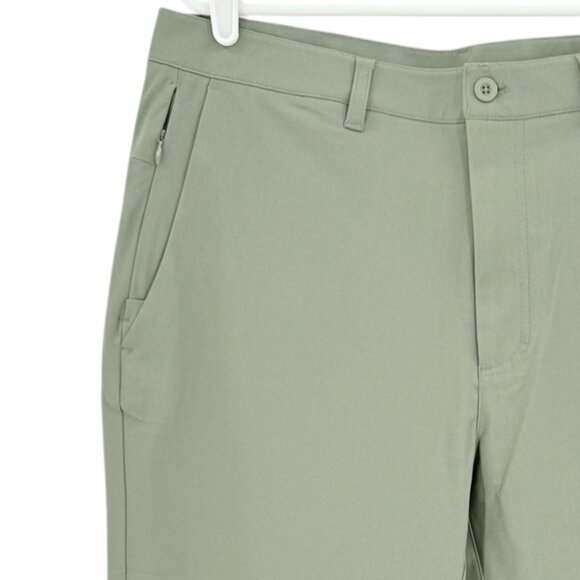 SKYR Men's Tricot Dynasty Slim UPF 4-Way Stretch Anti Odor Green Pants 34x32 NWT - Picture 5 of 12